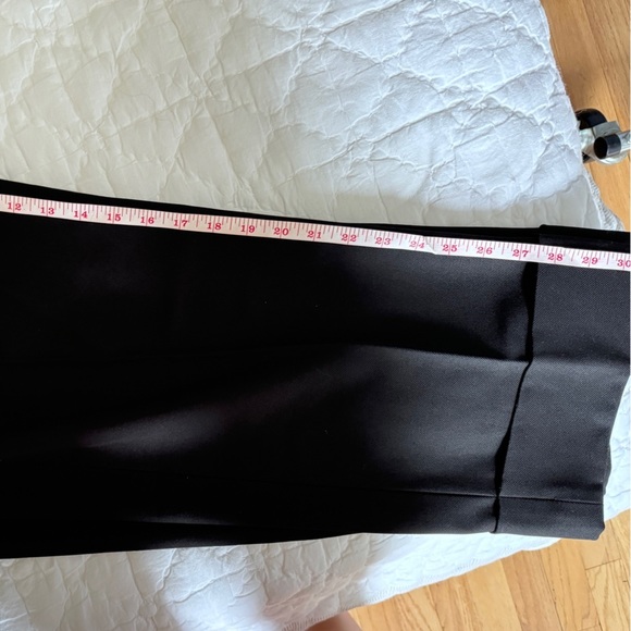 NWT rag & bone Marianne Italian Wool Women's Black Straight Leg Pleated … - Picture 11 of 12